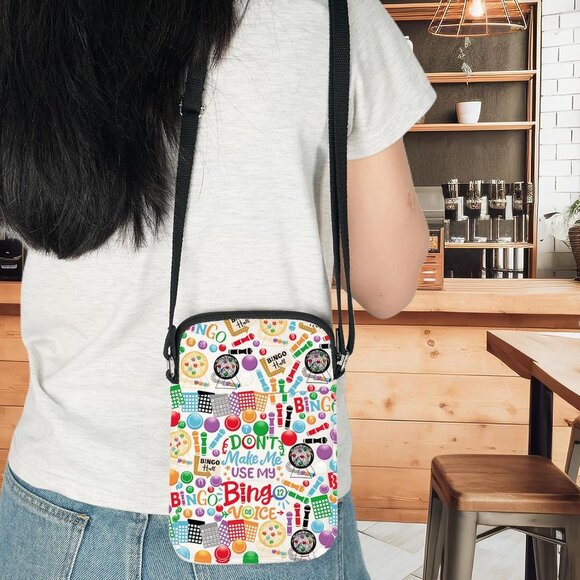 Durable Casino Game Merch Shoulder Bag with 3D Print - Perfect Gambling Gift - Picture 7 of 7